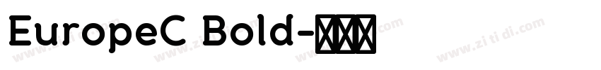 EuropeC Bold字体转换